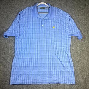 Masters Collection Polo Shirt Mens Large XXL Blue Pima Cotton Short Sleeve